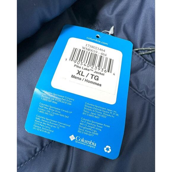 Copied - Columbia Men's Pike Lake Jacket, Collegiate Navy, Size XL - Picture 7 of 8